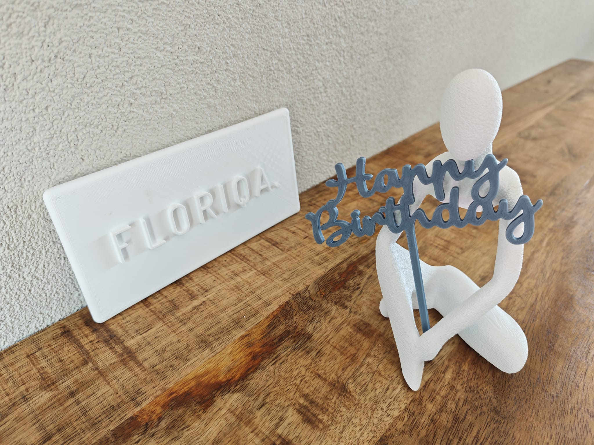 Simple happy birthday cake topper