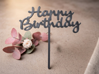 Simple happy birthday cake topper